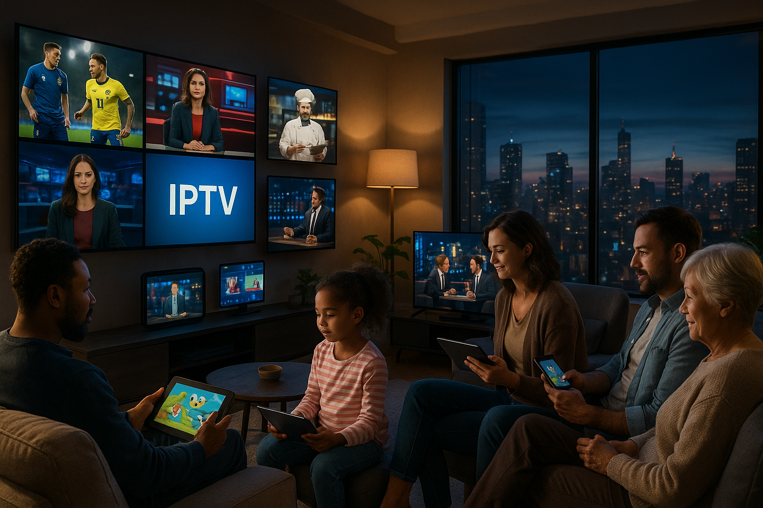 how many devices can use IPTV illustration